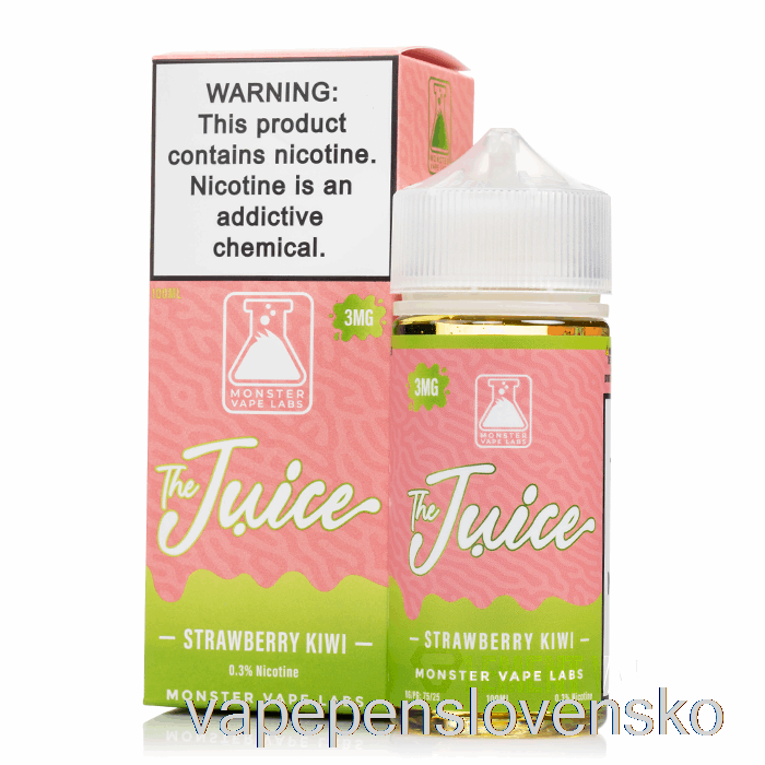 Jahodové Kiwi - šťava - 100 Ml 3 Mg Vape Cigarety